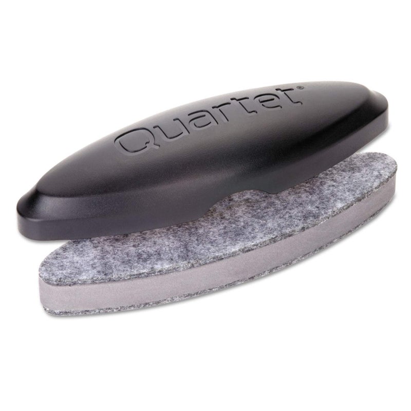 Quartet Eraser, 2-in-1, Whiteboard/Chalkboard, Magnetic, 6-1/2"x1-3/8", Black (BFEB2) - Image 2